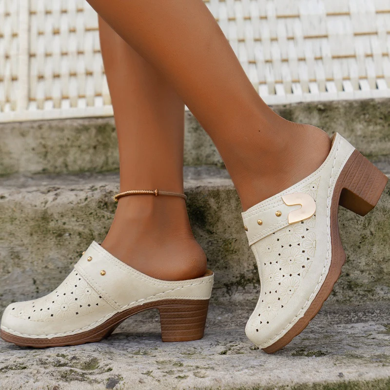 NEW ARRIVAL 70% OFF - Orthopedic Chunky High Heel Sandals - BUY 2 FREE SHIPPING