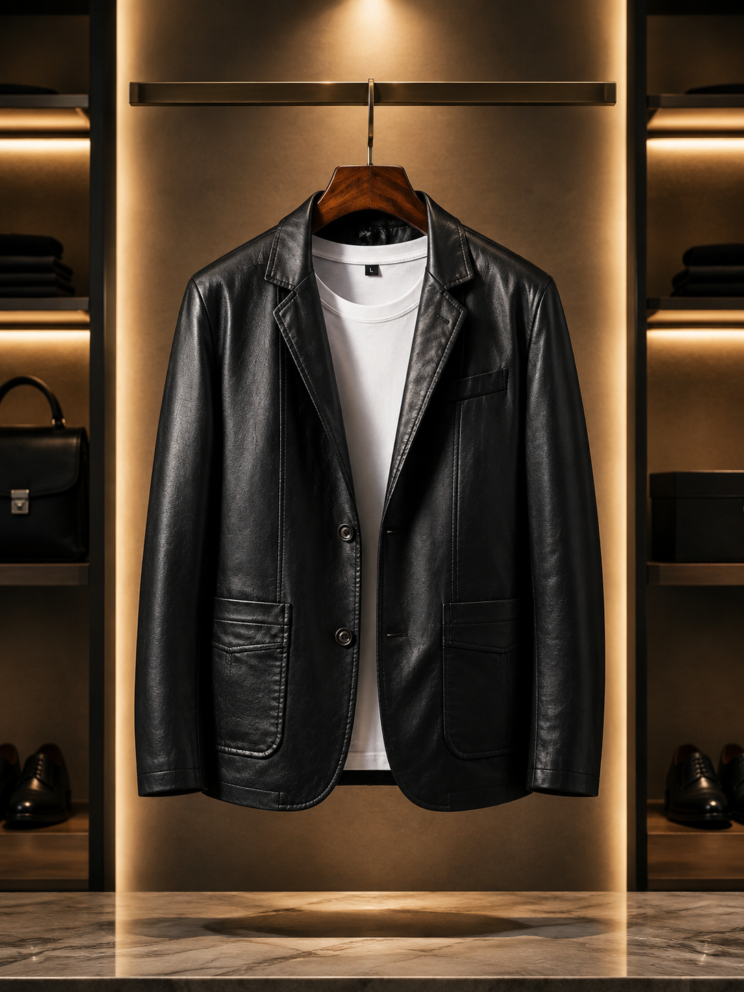 Calfskin Leather Jacket