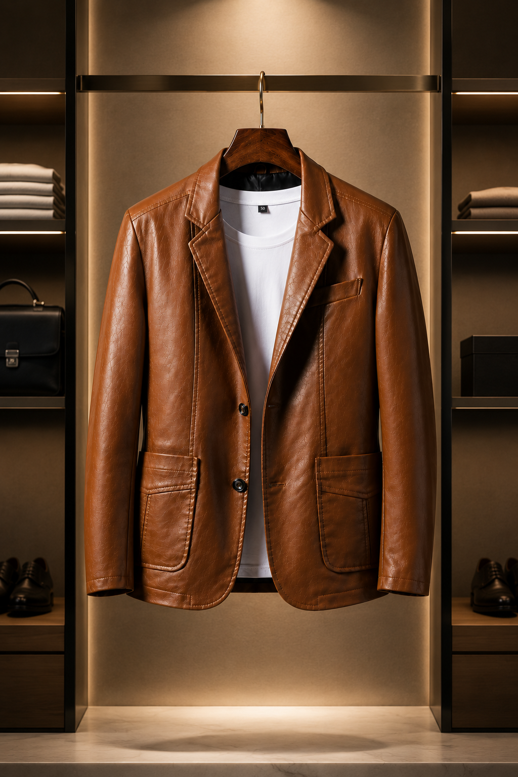 Calfskin Leather Jacket