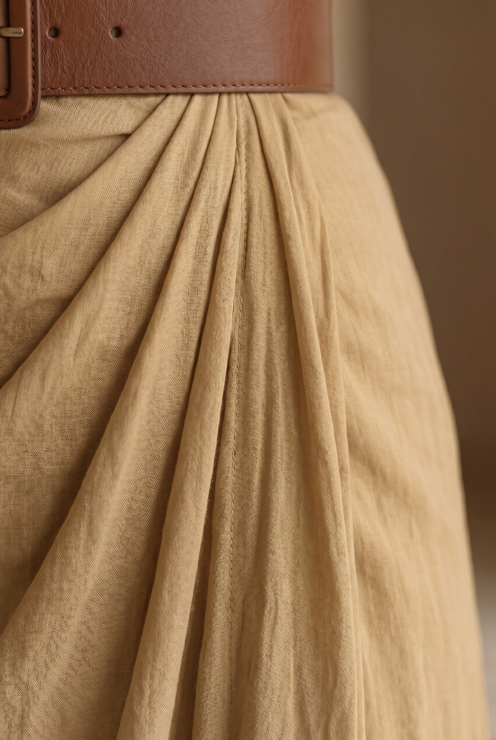 Elvira Belted Maxi Dress flowing skirt
