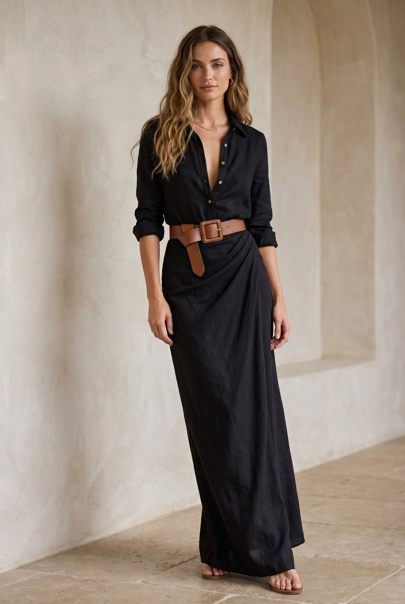 Elvira dress styled for daytime