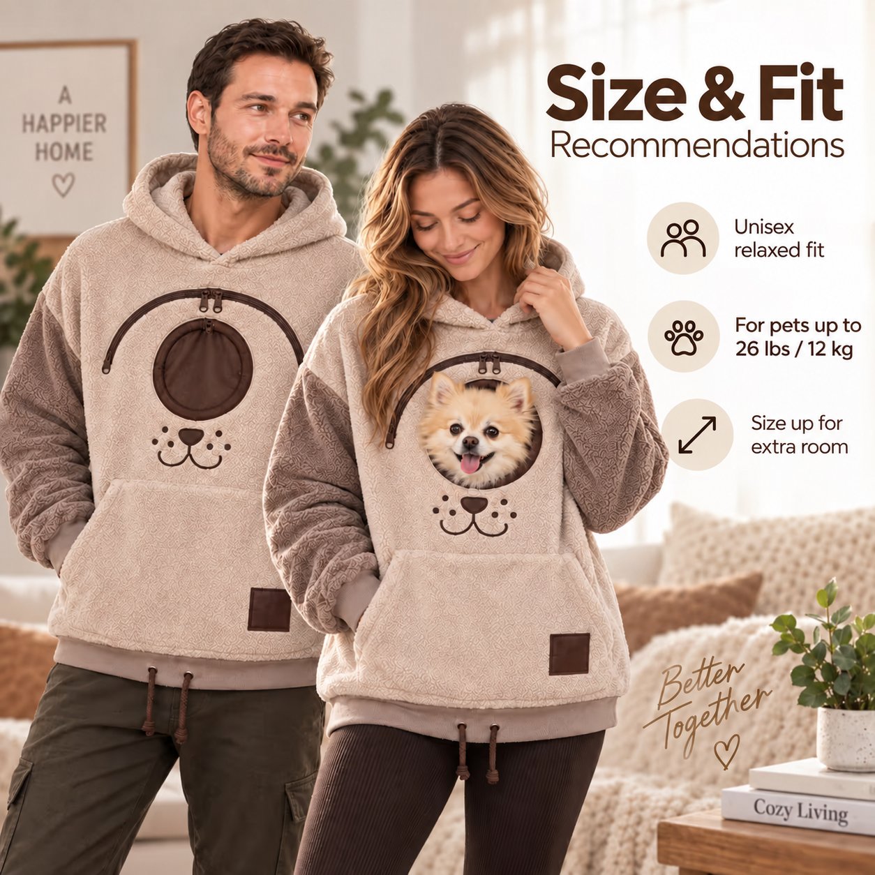 🔥HOT SALE  70% OFF 🐾 Cozy Pet Carrier Hoodie — Built-In Pouch for Cats & Small Dogs