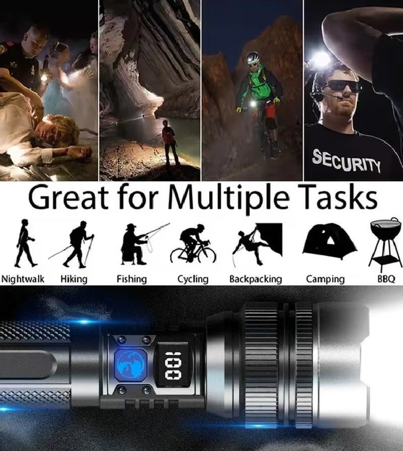 🏆Last Day Promo: 70% OFF 🎖️🔥 The Ultimate Survival Flashlight