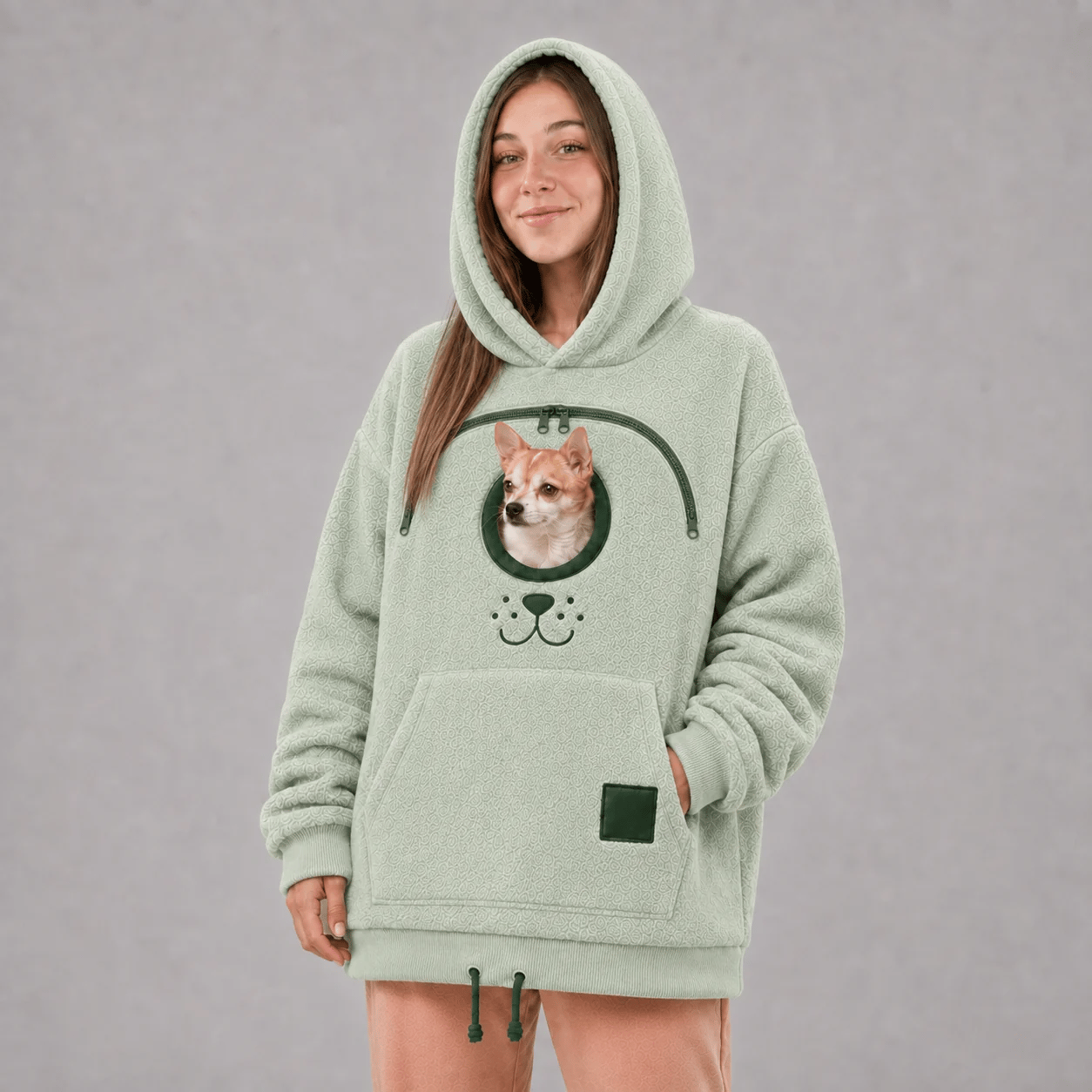 🔥HOT SALE  70% OFF 🐾 Cozy Pet Carrier Hoodie — Built-In Pouch for Cats & Small Dogs