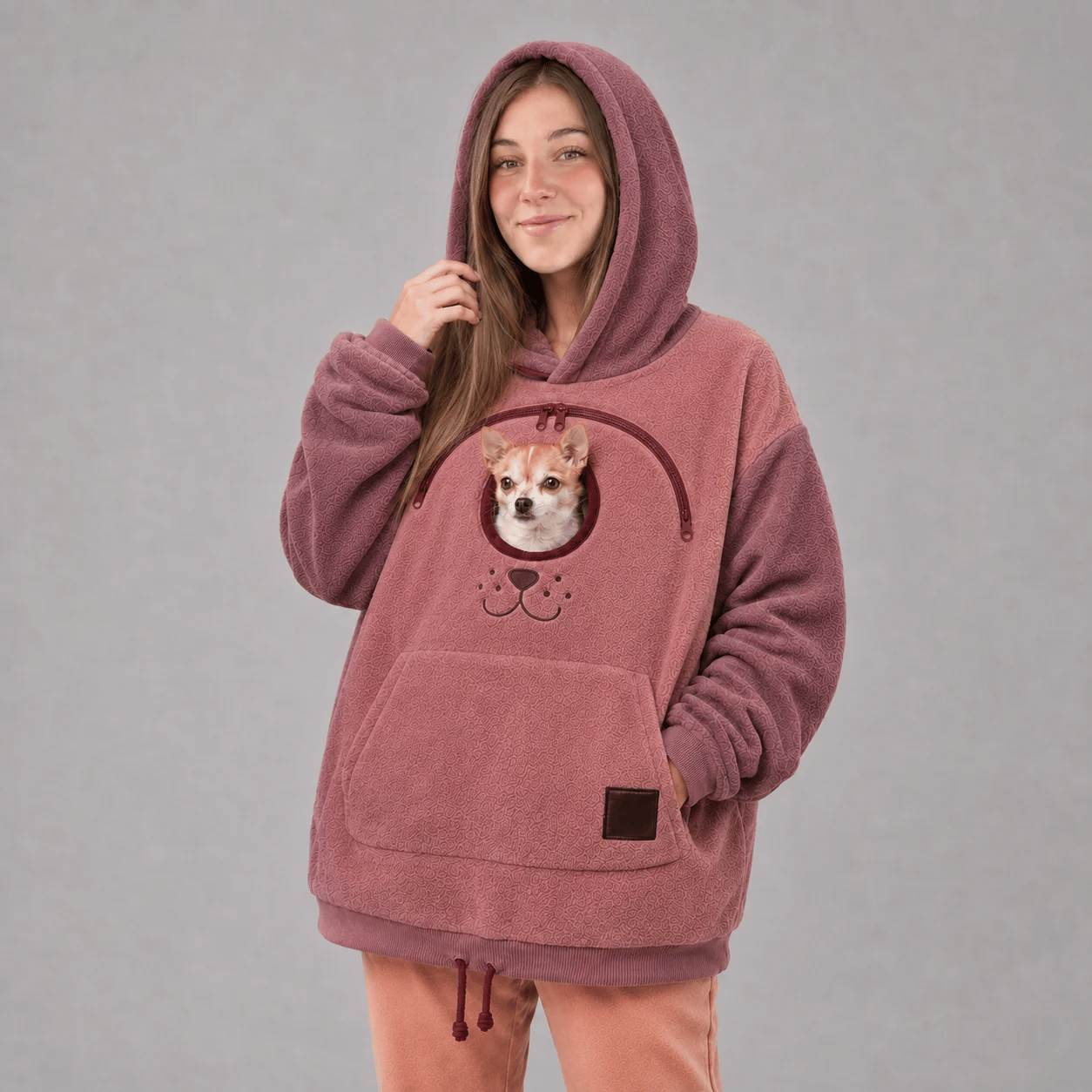 🔥HOT SALE  70% OFF 🐾 Cozy Pet Carrier Hoodie — Built-In Pouch for Cats & Small Dogs
