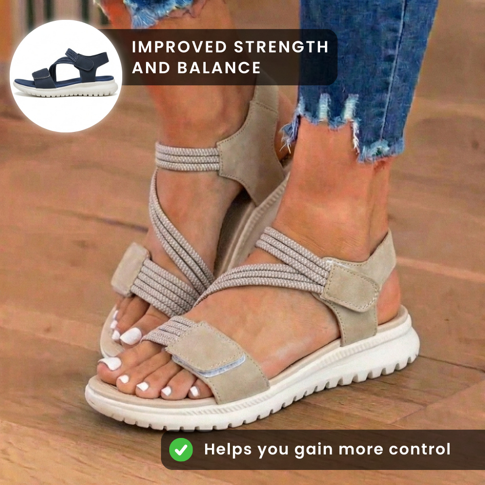 Orthopedic Elastic Sport Sandals - Dual-Strap Buckle Design