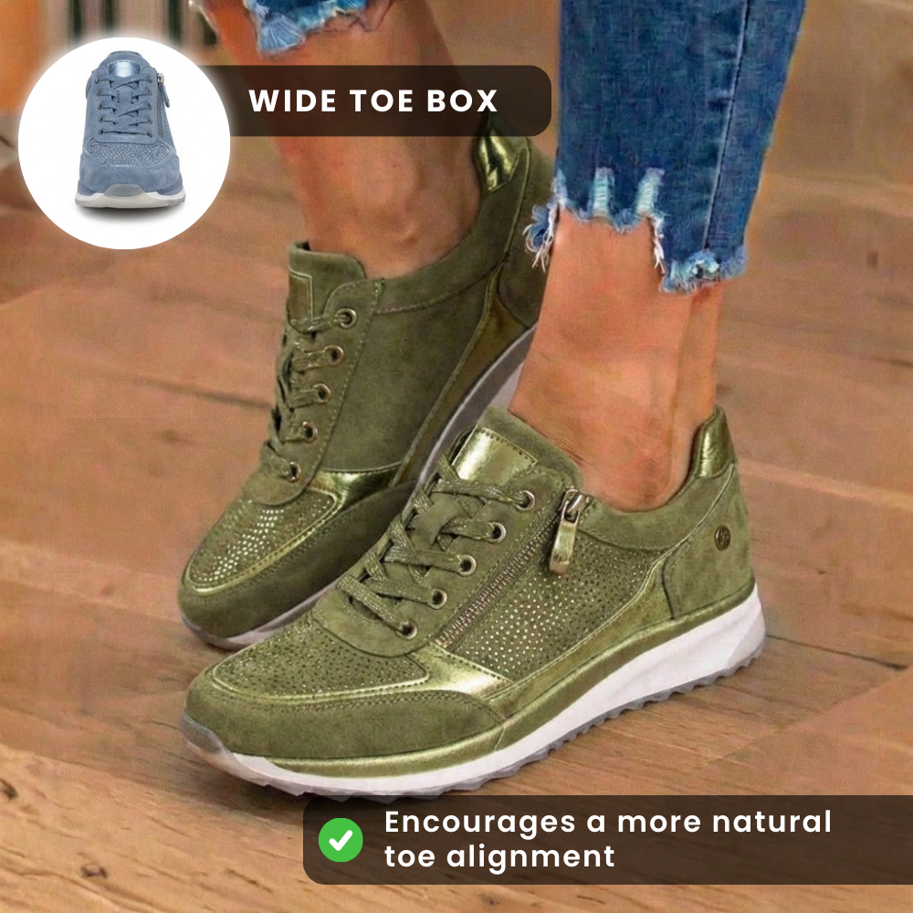 Sneaker suede texture detail