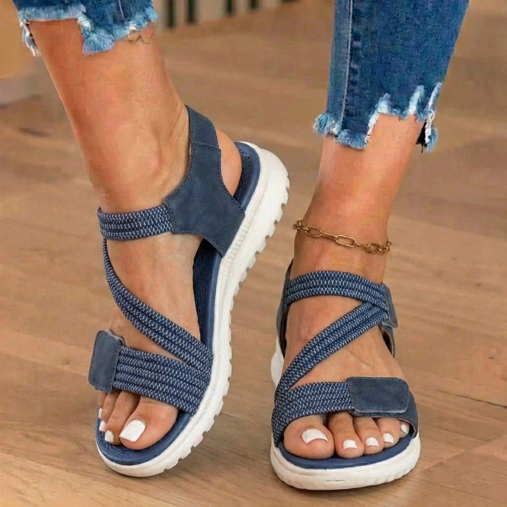 🔥LAST DAY 70% OFF🔥 Orthopedic Elastic Sport Sandals - Dual-Strap Buckle Design