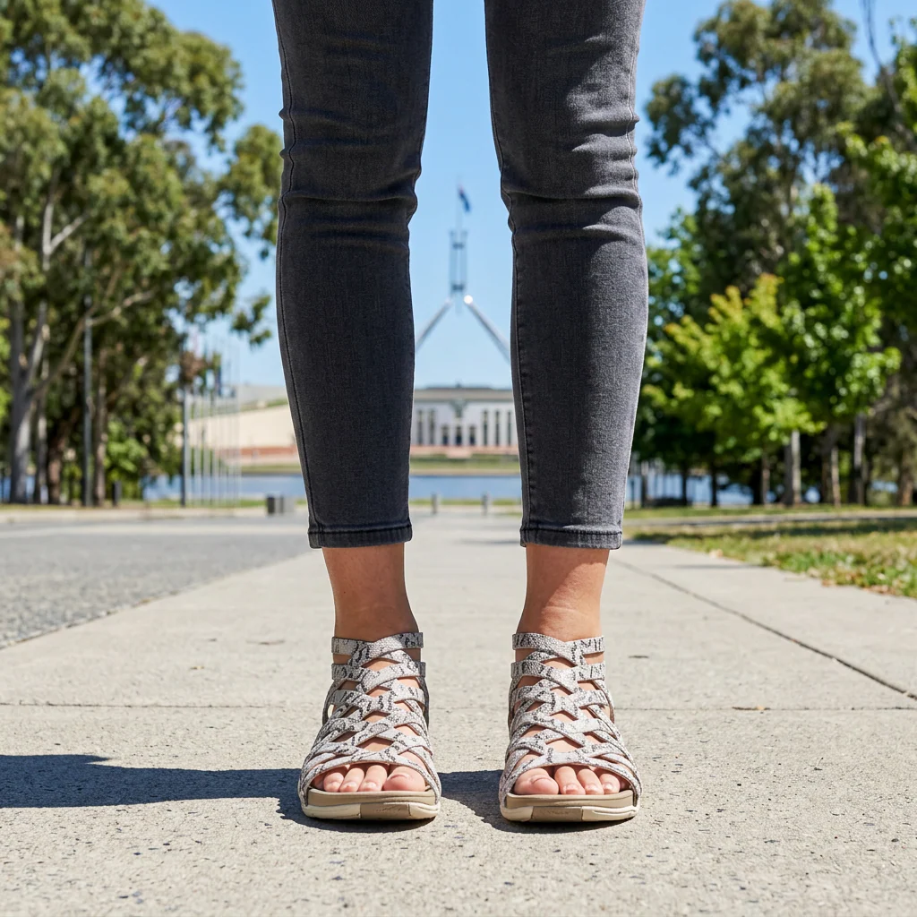  Gladiator Sandals - Multi-Strap Ankle Design
