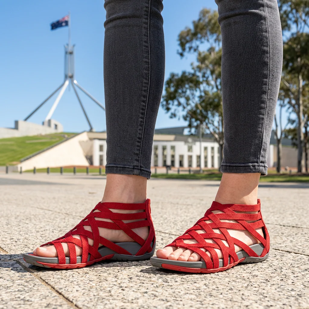  Gladiator Sandals - Multi-Strap Ankle Design