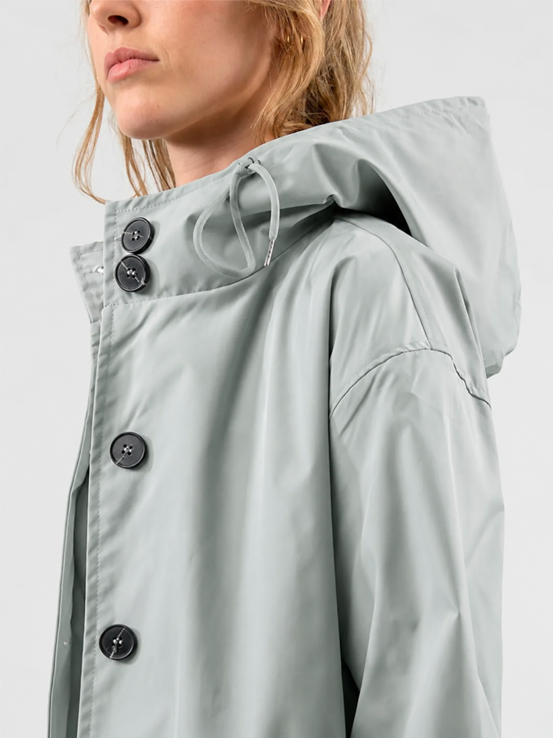 Water Resistant Oversized Hooded Windbreaker Rain Jacket