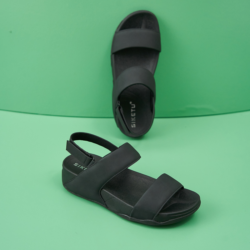 Adjustable Leather Sandals-tidenox