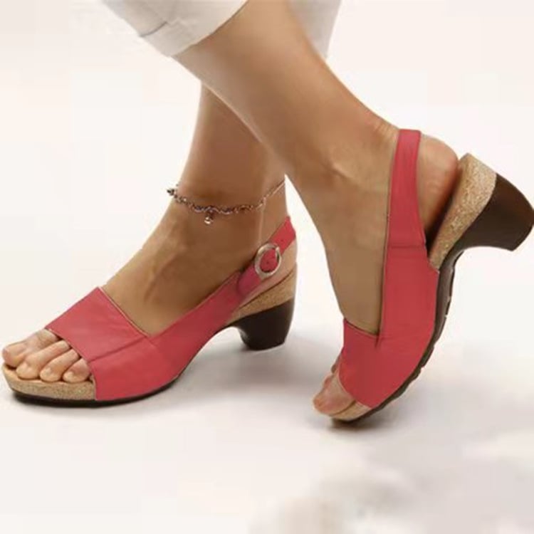 Mother's Day 49% off🔥🔥- Comfortable Elegant Low Chunky Heel Shoes-tidenox