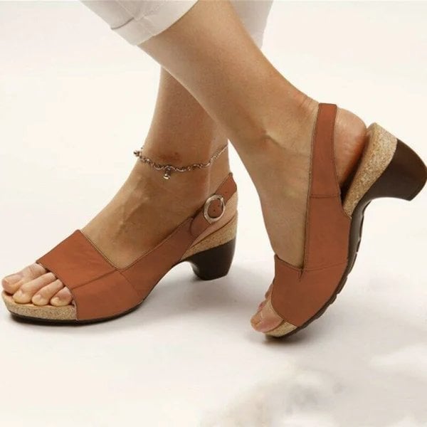 Mother's Day 49% off🔥🔥- Comfortable Elegant Low Chunky Heel Shoes-tidenox