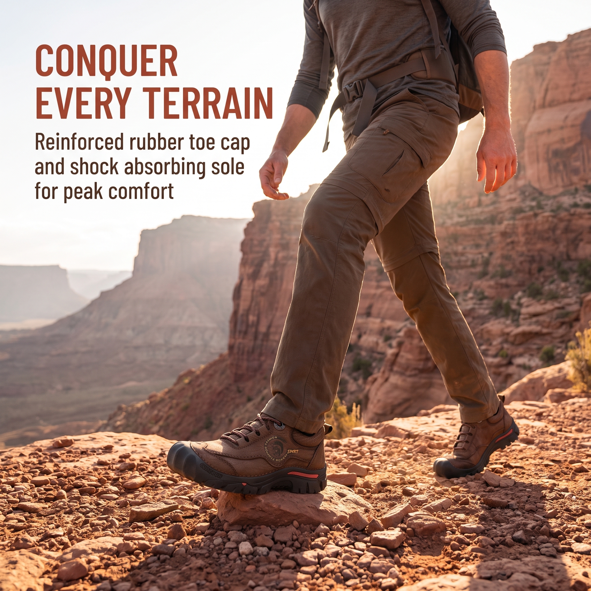 ⏰Last Day! 45% OFF  🔥Men's Waterproof Leather Outdoor Trekking Shoes
