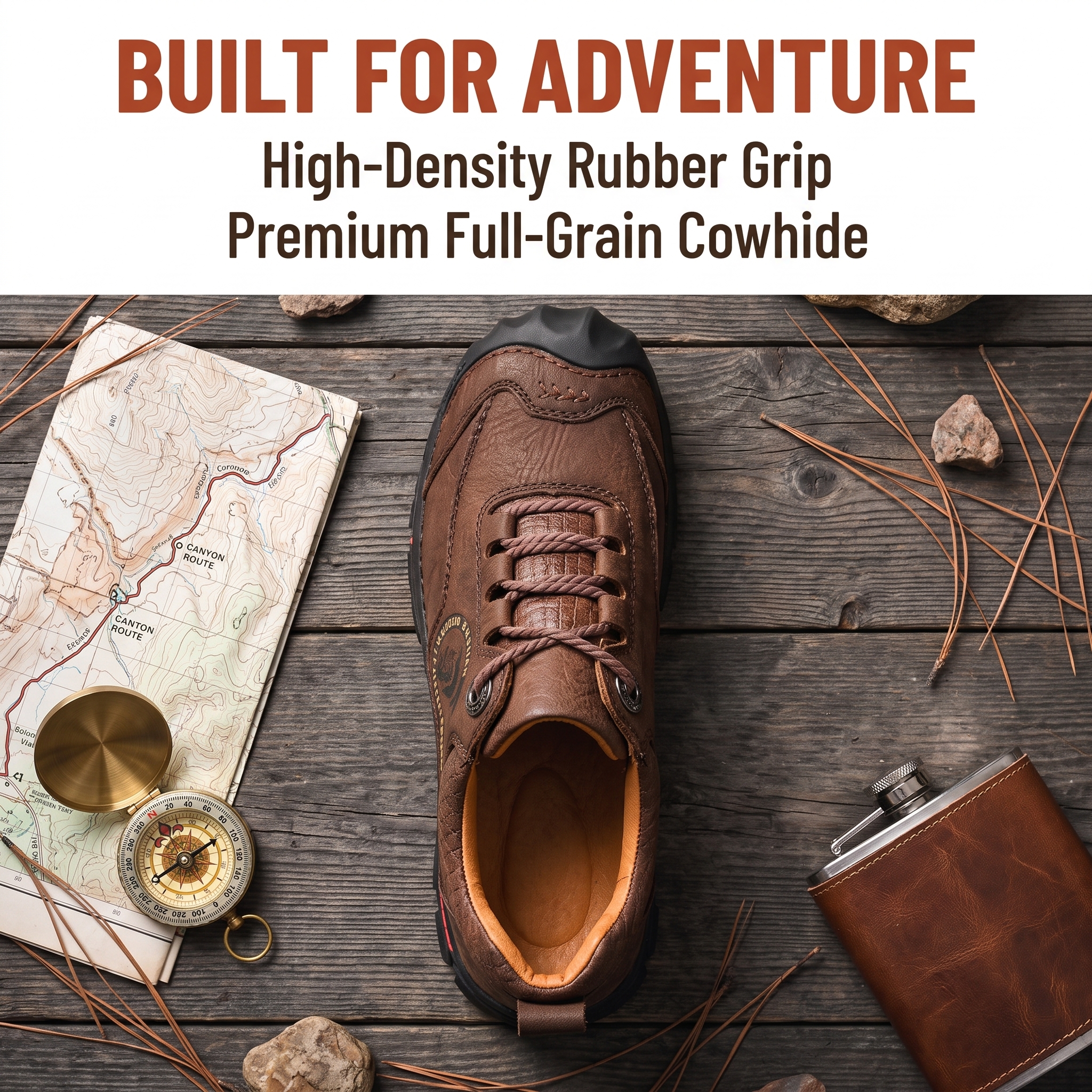 ⏰Last Day! 45% OFF  🔥Men's Waterproof Leather Outdoor Trekking Shoes