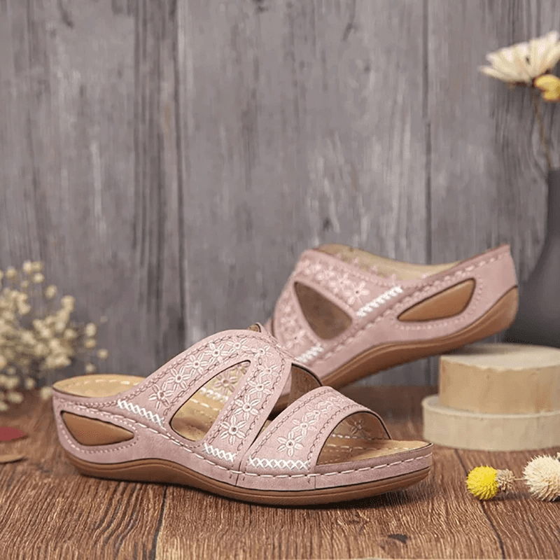 🔥Last Day Special Sale-Premium Orthopedic Thick Platform Slipper Sand-tidenox