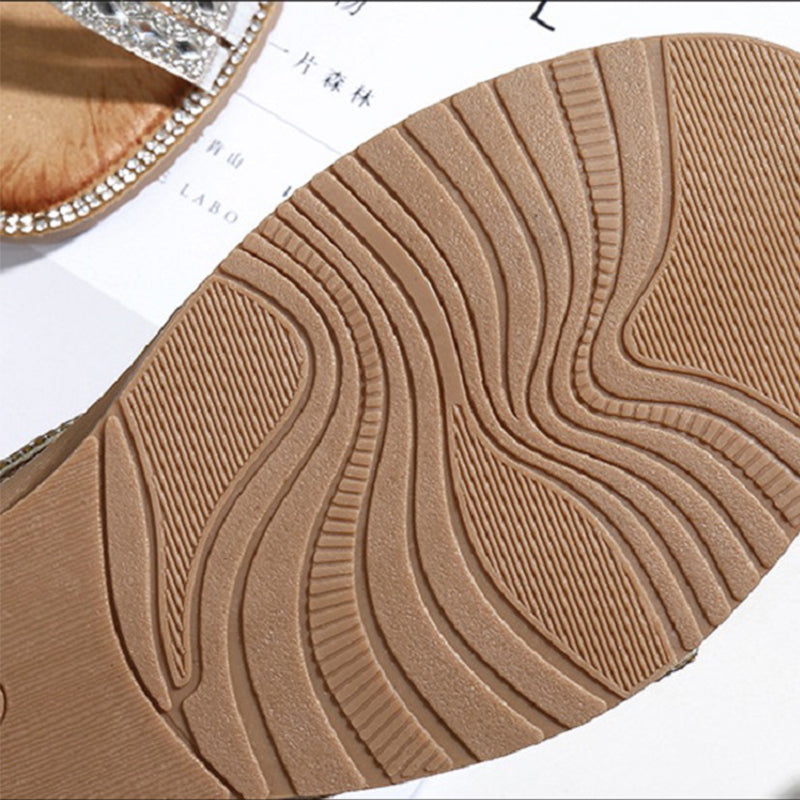 Women's Summer Luxury Designer Rhinestone Sandals-tidenox