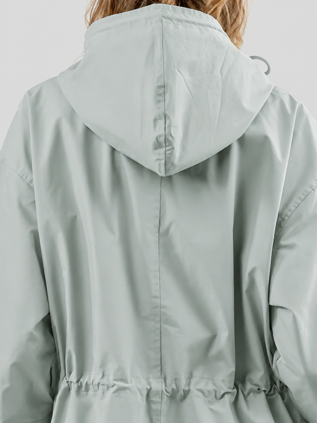 Water Resistant Oversized Hooded Windbreaker Rain Jacket