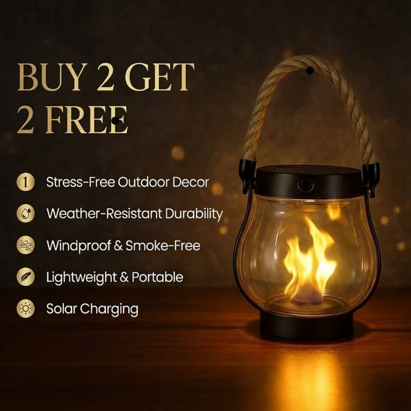 🔥 Solar Garden Lanterns – No Wiring, Auto-On at Dusk! Last Chance Before They're Gone!