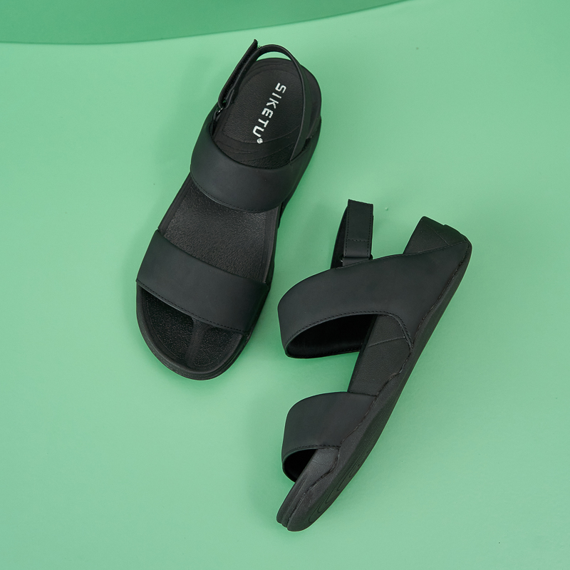 Adjustable Leather Sandals-tidenox