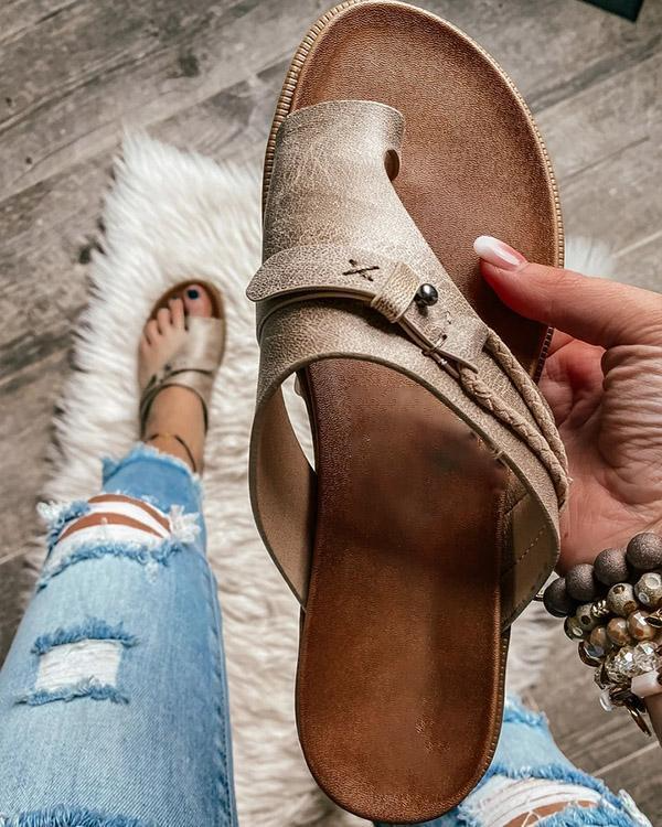 Summer Soft Footbed Orthopedic Spong Sandals-tidenox