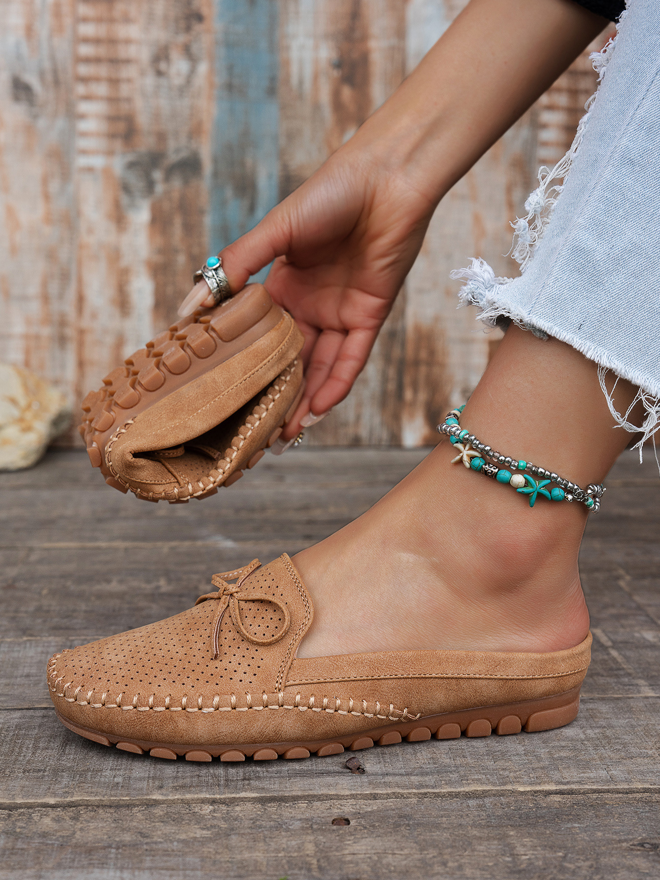 PU Leather Loafers &ndash; pair view Pink
