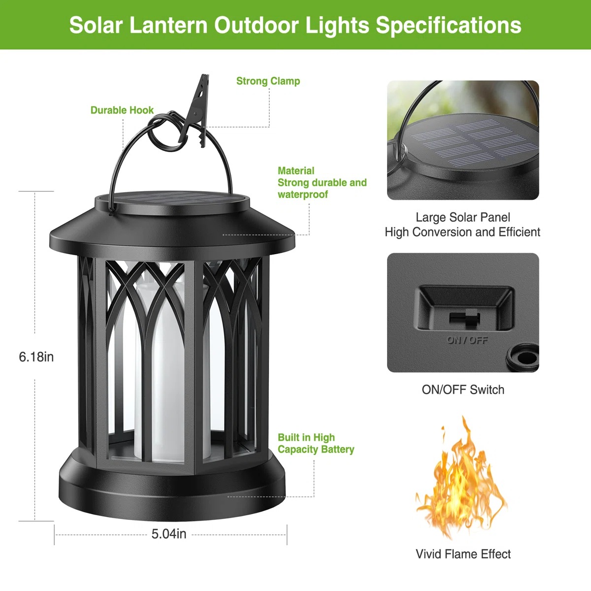 🔥 Solar Garden Lanterns – No Wiring, Auto-On at Dusk! Last Chance Before They're Gone!