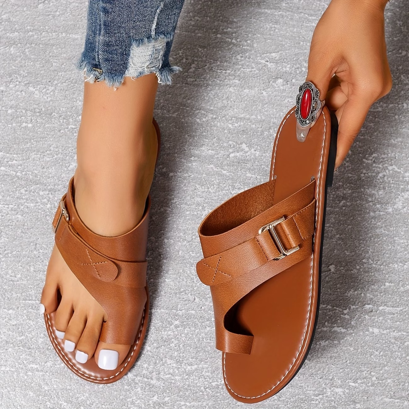 Orthopedic Bunion Relief Sandals - Extra Wide Toe Box & Arch Support for All-Day Comfort