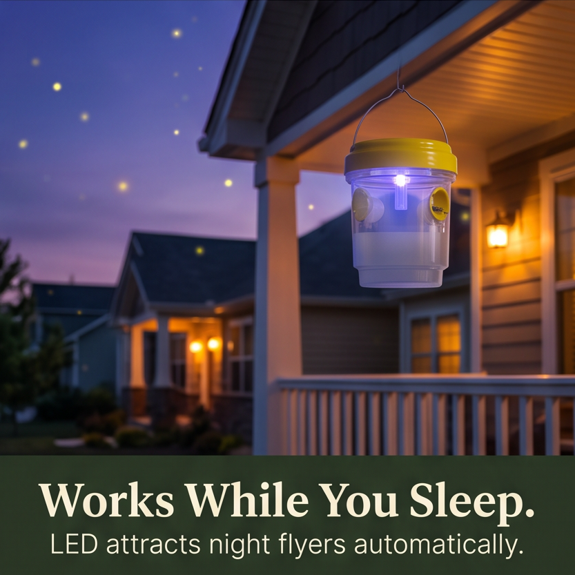 Waspora – Solar Wasp Trap with LED 