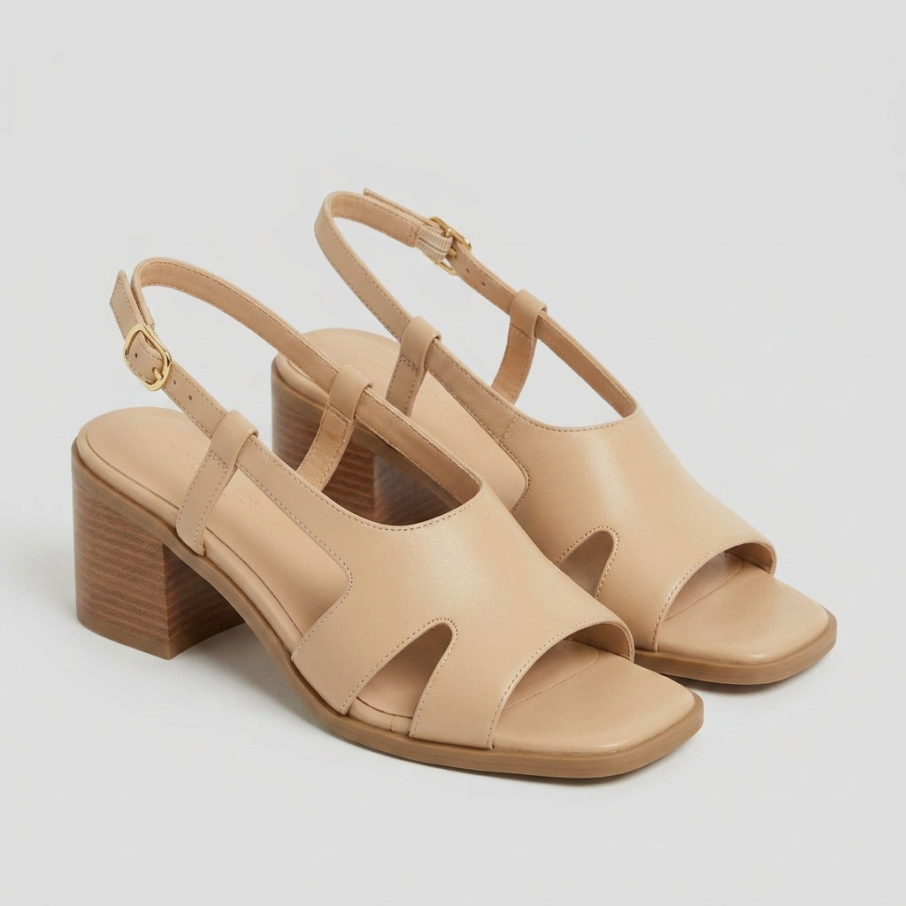 Ankle Strap Block Heel Sandals for Women – Secure Fit & Comfort