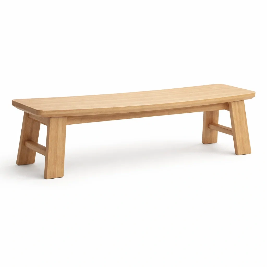 Panca in legno di rovere 180x40x45 cm-DREAMNOOKZ