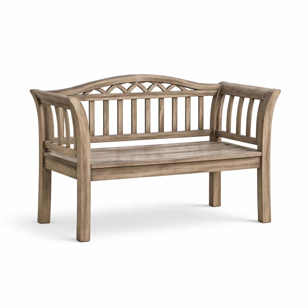 Panchina in legno di eucalipto da giardino-DREAMNOOKZ