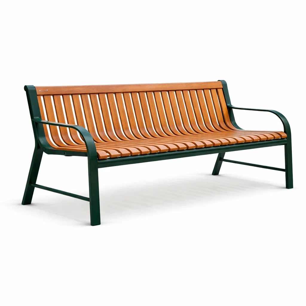 Panchina in legno e metallo-DREAMNOOKZ