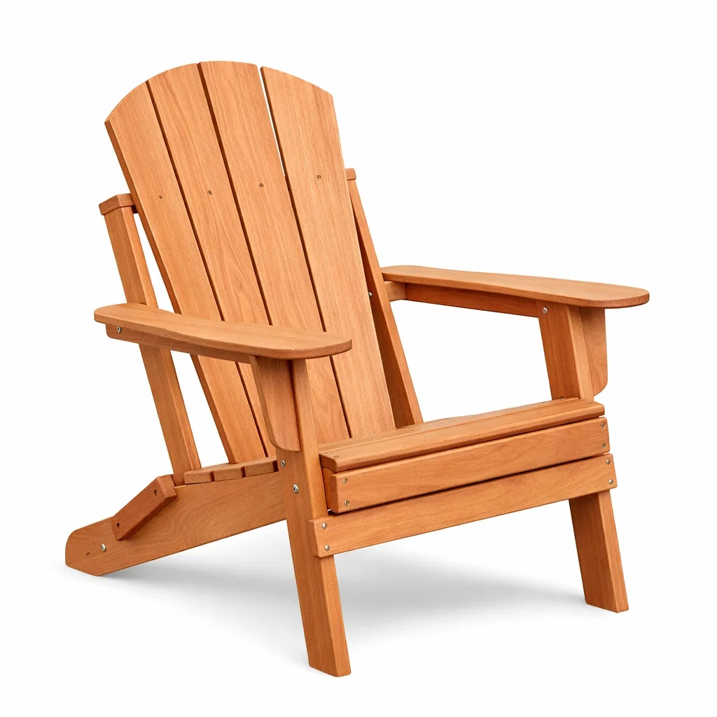 Sedia Adirondack in legno di acacia-DREAMNOOKZ