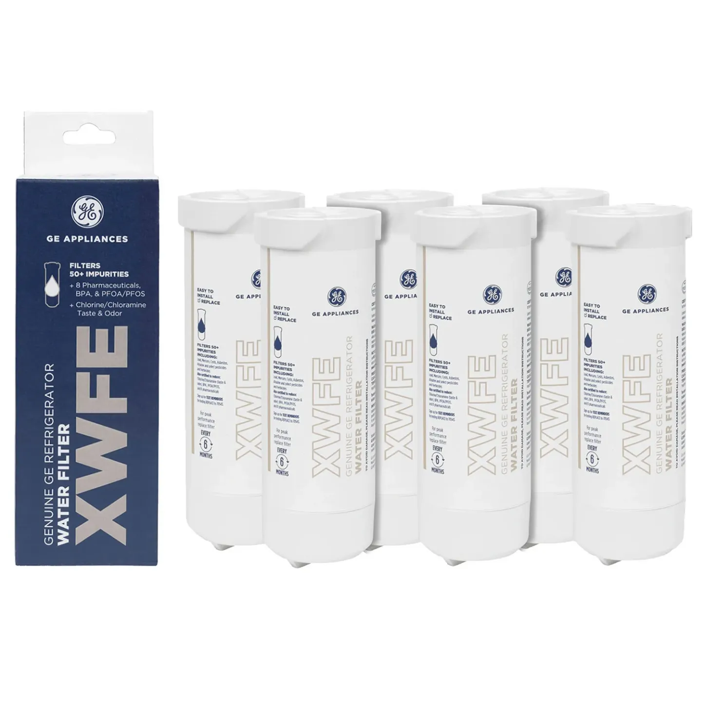 GE XWFE Refrigerator Water Filter,White