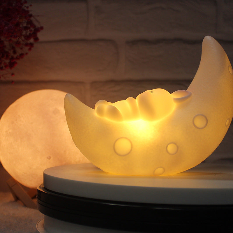 Cute Cartoon Rabbit Bedside Night Lamp for Kids - Noogni