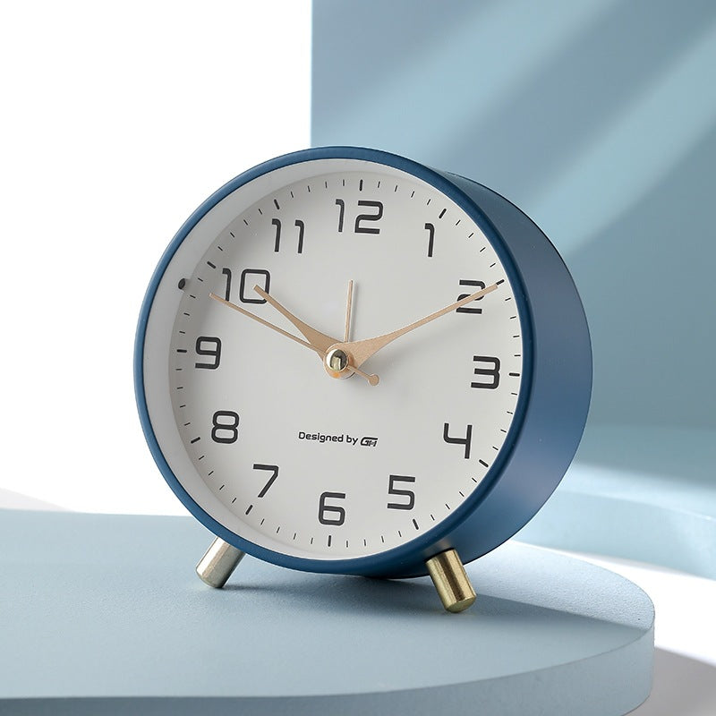 Modern Metal Desk Alarm Clock – Minimalist Home Style - Noogni