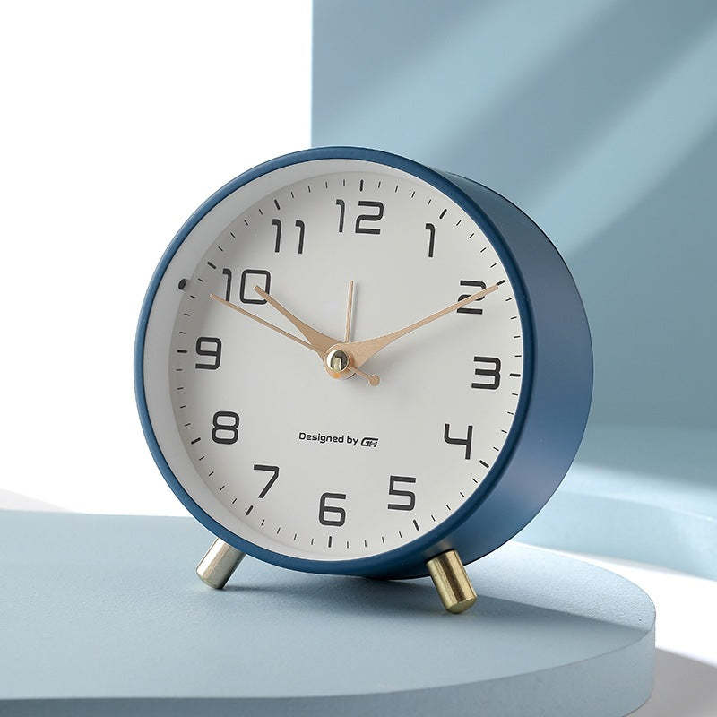 Modern Metal Desk Alarm Clock – Minimalist Home Style - Noogni