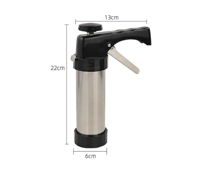 Stainless Steel Biscuit Press and Cookie Decorating Tool Set - Noogni