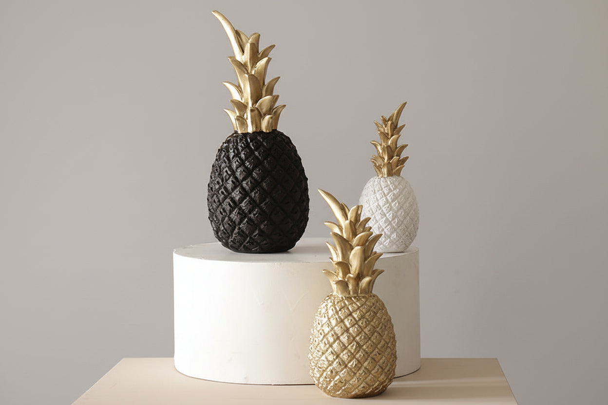 Nordic Modern Pineapple Resin Decorative Ornament for Home - Noogni