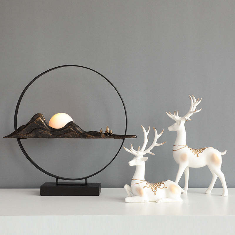 Noogni™ Modern Resin Couple Deer Statue - Noogni