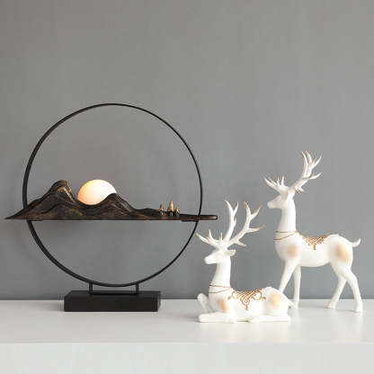 Noogni™ Modern Resin Couple Deer Statue - Noogni