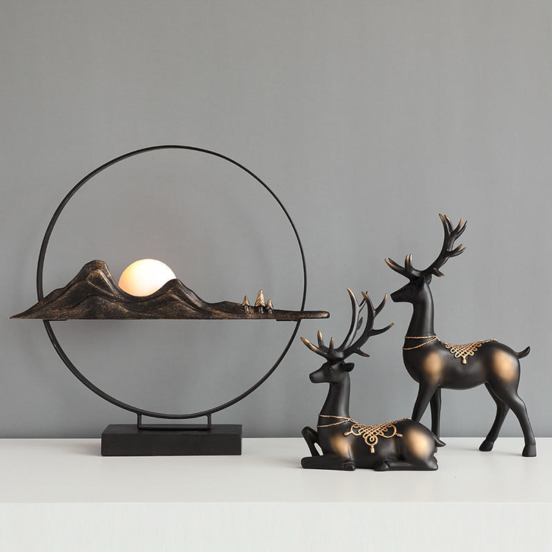 Noogni™ Modern Resin Couple Deer Statue