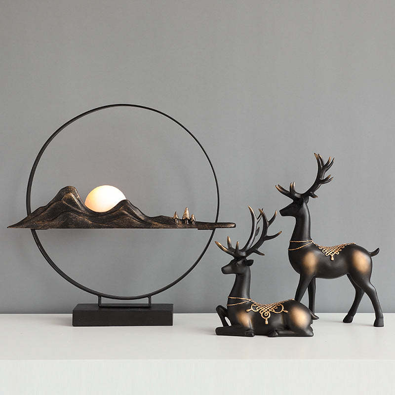 Noogni™ Modern Resin Couple Deer Statue