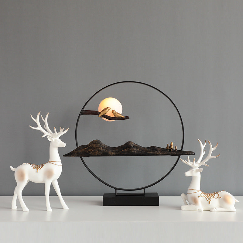 Noogni™ Modern Resin Couple Deer Statue - Noogni