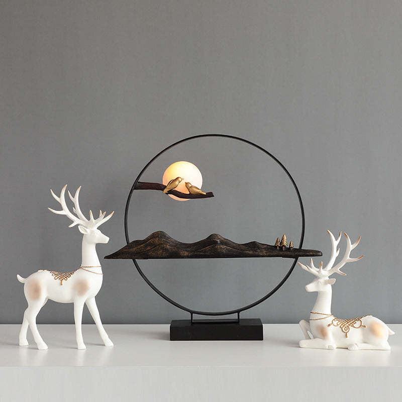 Noogni™ Modern Resin Couple Deer Statue - Noogni