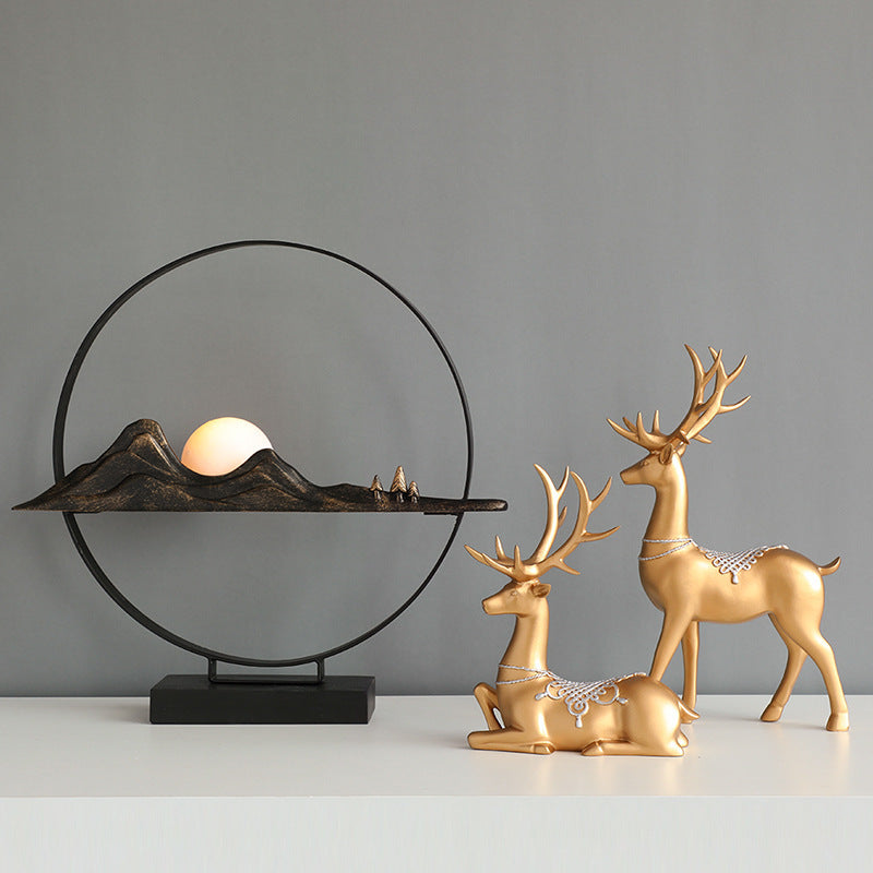 Noogni™ Modern Resin Couple Deer Statue