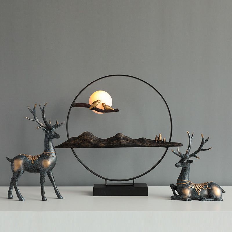 Noogni™ Modern Resin Couple Deer Statue