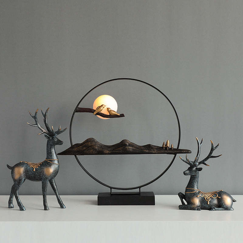 Noogni™ Modern Resin Couple Deer Statue